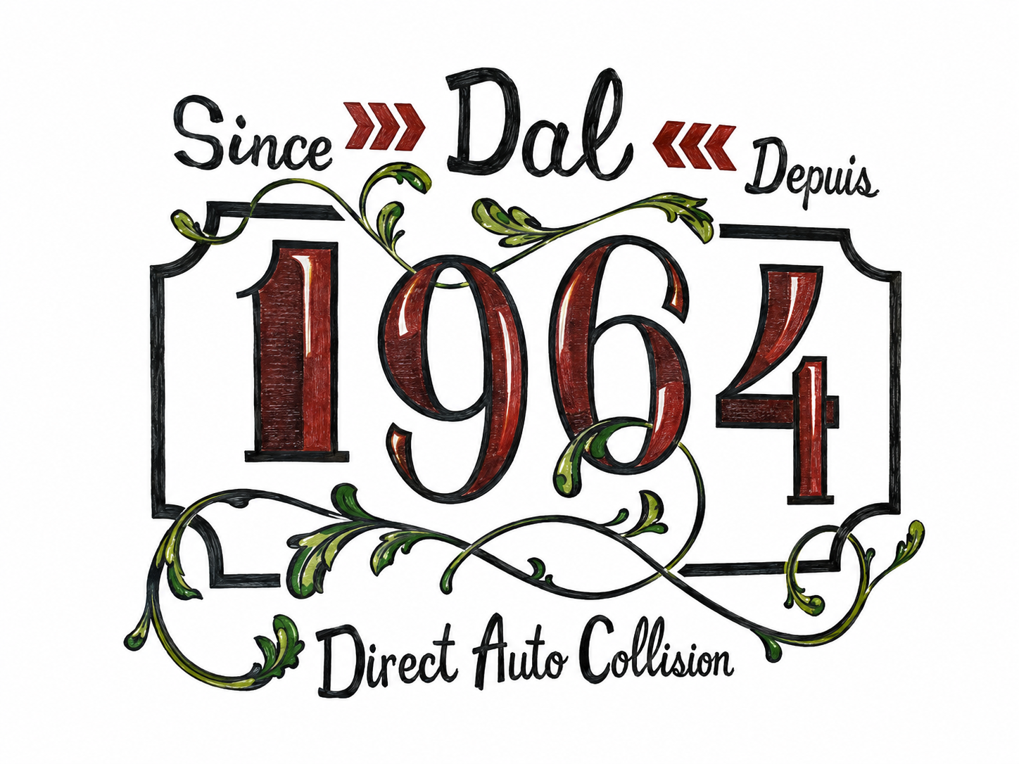 Illustration Depuis 1964 de Direct Auto Collision